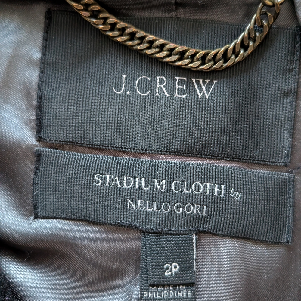 JCrew Wool Blend Coat in Black - Picture 4 of 5